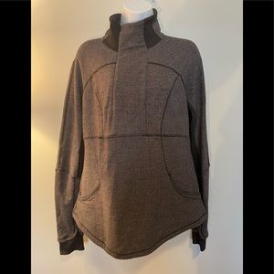 Lululemon long sleeve houndstooth pullover fitted jacket with front zipper